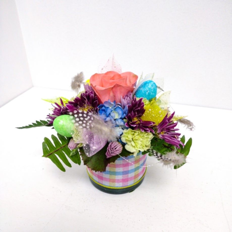 Small Colorful Easter Arrangement Bea's Flowers Flower Shop